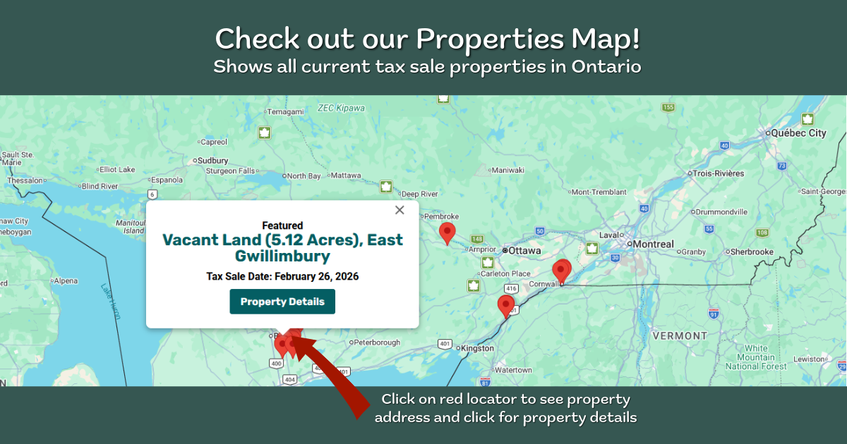 Mapadfbook | property photo | ontario tax sales